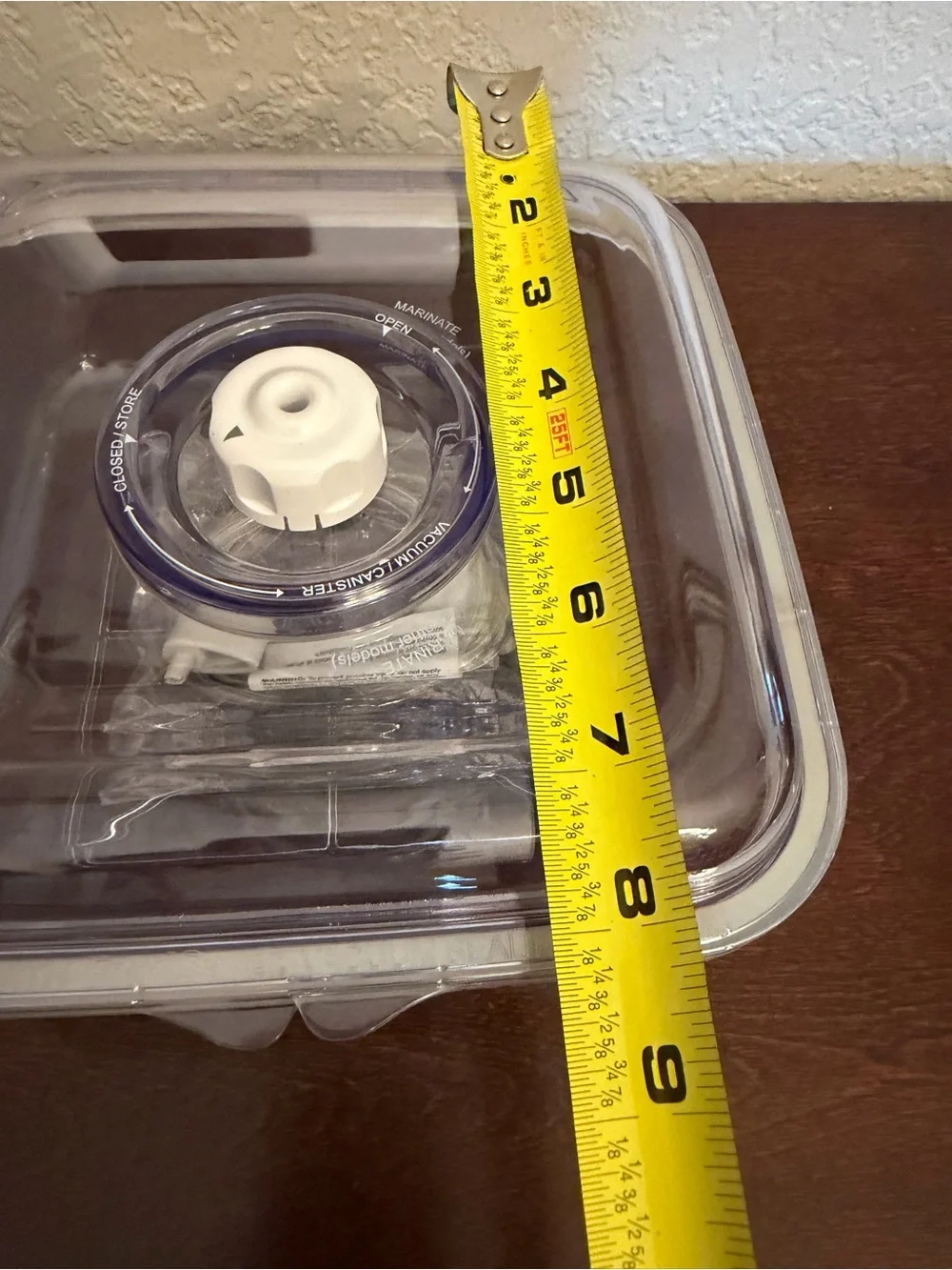 FoodSaver Vacuum Seal Quick Marinating 2.25 Qt Square Canister Container + Hose